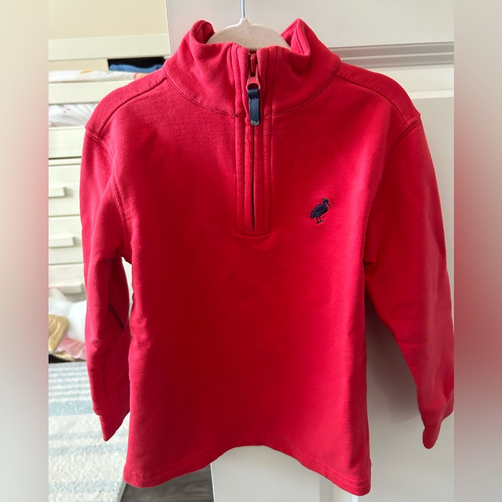 Toddler Boys Beaufort Bonnet Hayword Half-Zip Red, Size 2T